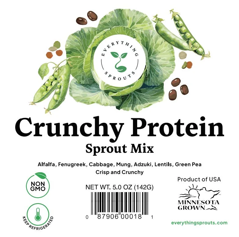 Crunchy Protein Sprout Mix, 5 oz cup, made with the recalled alfalfa sprouts
