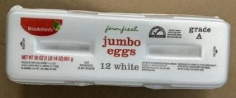 Brookshire's shell eggs, large through jumbo, 6, 12, 18, 36 and 60 count