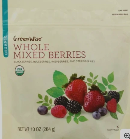 GreenWise Organic Whole Mixed Berries (all lots)