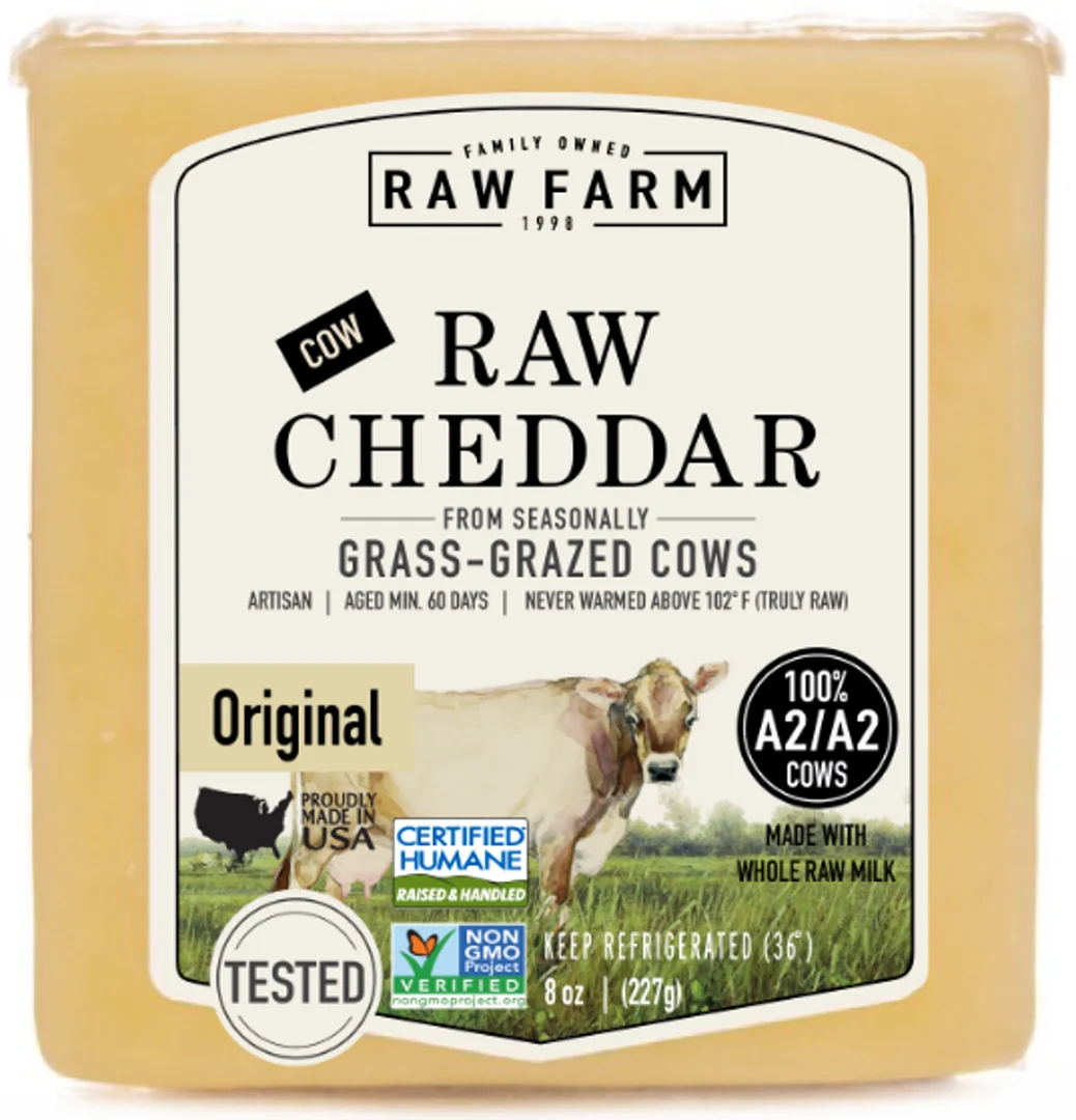 Raw Farm Raw Cheddar (Block, Original)