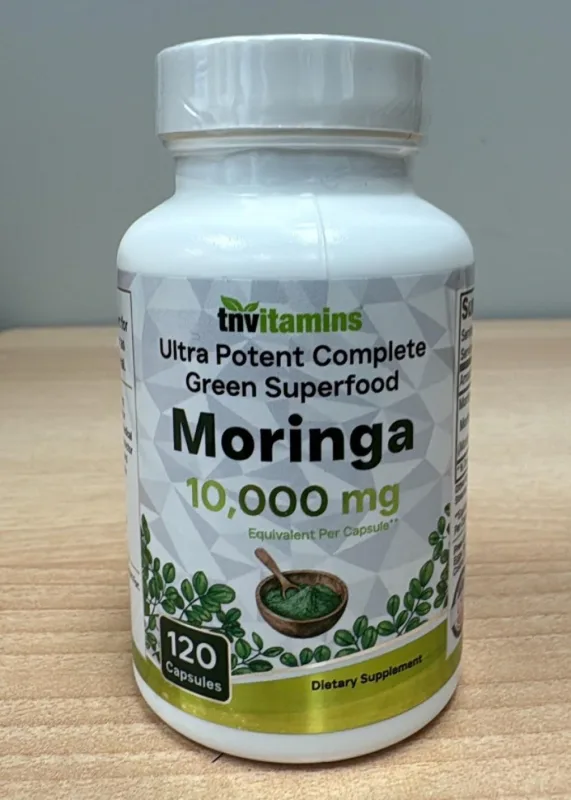 TNVitamins Ultra Potent Complete Green Superfood Moringa Capsules